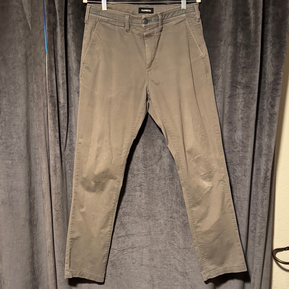 Express Olive/Grey Chinos
